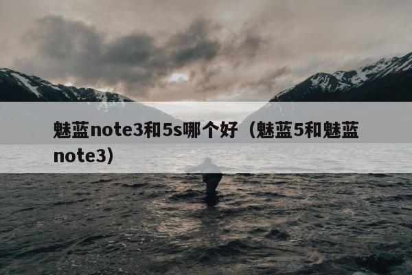 魅蓝note3和5s哪个好（魅蓝5和魅蓝note3）