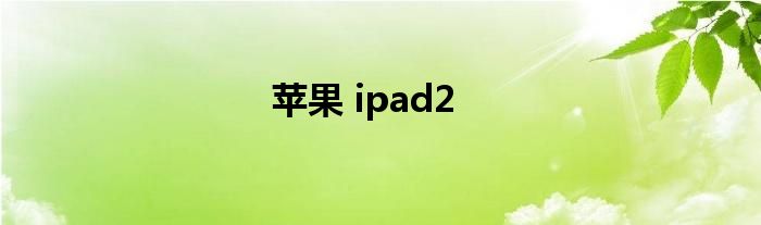 苹果 ipad2