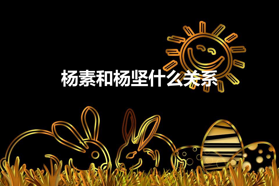 杨素和杨坚什么关系（杨素与杨坚的亲缘关系）